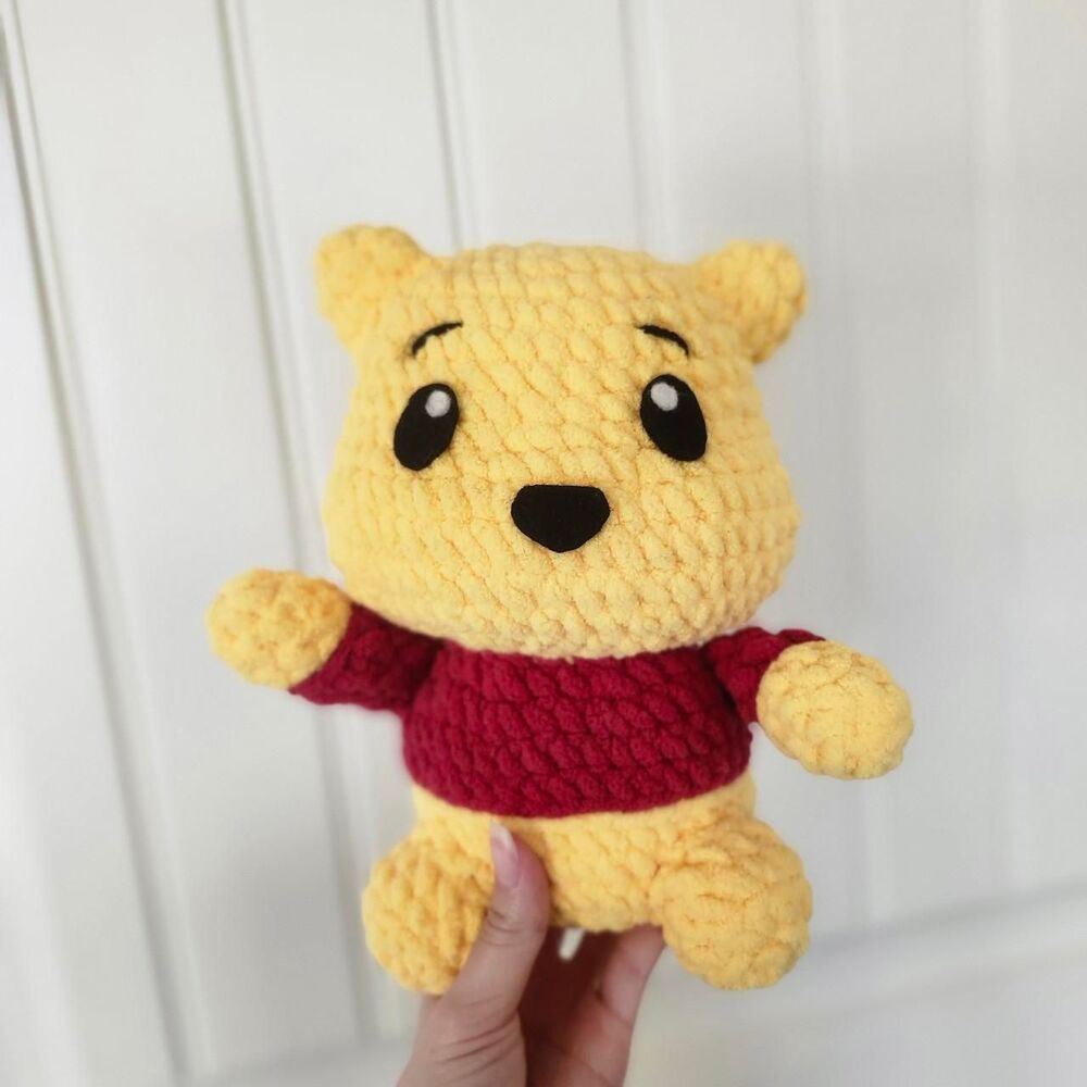 Crochet Handmade Winnie the Pooh Plush Stuffed Animal